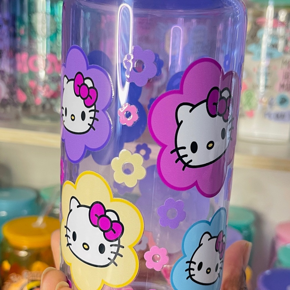 Hello Kitty Floral Water Bottle